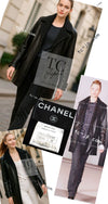 CHANEL 12A Black Motorcycle Lambskin Leather Jacket Coat 38 40 シャネル ブラック モーターサイクル ラムスキン レザー ジャケット コート 即発