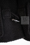 CHANEL 21B Black Wool Alpaca Blouson Duffel Jacket Coat 34 36 38 40 シャネル ブラック ウール アルパカ ブルゾン ダッフル ジャケット コート 即発