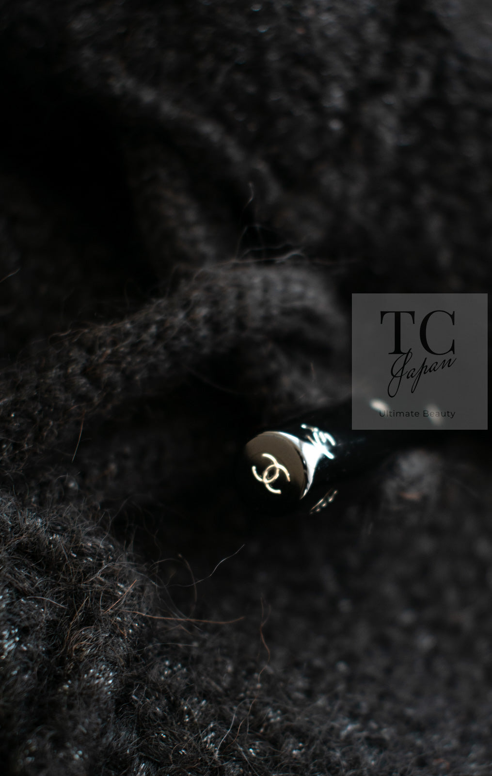CHANEL 21B Black Wool Alpaca Blouson Duffel Jacket Coat 34 36 38 40 シャネル ブラック ウール アルパカ ブルゾン ダッフル ジャケット コート 即発