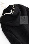 CHANEL 21B Black Wool Alpaca Blouson Duffel Jacket Coat 34 36 38 40 シャネル ブラック ウール アルパカ ブルゾン ダッフル ジャケット コート 即発