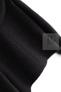 CHANEL 21B Black Wool Alpaca Blouson Duffel Jacket Coat 34 36 38 40 シャネル ブラック ウール アルパカ ブルゾン ダッフル ジャケット コート 即発