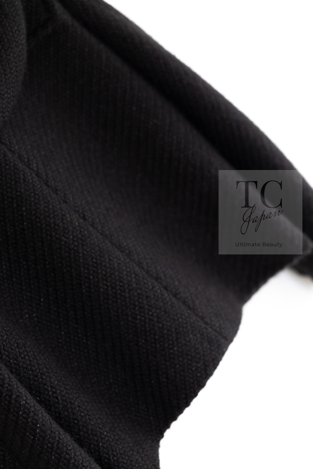 CHANEL 21B Black Wool Alpaca Blouson Duffel Jacket Coat 34 36 38 40 シャネル ブラック ウール アルパカ ブルゾン ダッフル ジャケット コート 即発