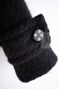 CHANEL 21B Black Wool Alpaca Blouson Duffel Jacket Coat 34 36 38 40 シャネル ブラック ウール アルパカ ブルゾン ダッフル ジャケット コート 即発