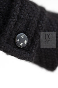CHANEL 21B Black Wool Alpaca Blouson Duffel Jacket Coat 34 36 38 40 シャネル ブラック ウール アルパカ ブルゾン ダッフル ジャケット コート 即発