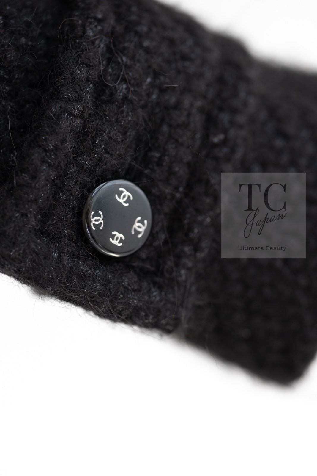 CHANEL 21B Black Wool Alpaca Blouson Duffel Jacket Coat 34 36 38 40 シャネル ブラック ウール アルパカ ブルゾン ダッフル ジャケット コート 即発