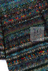CHANEL 93A Vintage Green Multicolor Gold Buttons Wool Tweed Coat 40 42 シャネル ヴィンテージ グリーン マルチカラー ゴールド ボタン ウール ツイード コート 即発