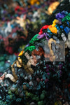 CHANEL 93A Vintage Green Multicolor Gold Buttons Wool Tweed Coat 40 42 シャネル ヴィンテージ グリーン マルチカラー ゴールド ボタン ウール ツイード コート 即発