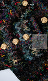 CHANEL 93A Vintage Green Multicolor Gold Buttons Wool Tweed Coat 40 42 シャネル ヴィンテージ グリーン マルチカラー ゴールド ボタン ウール ツイード コート 即発