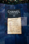 CHANEL 93A Vintage Green Multicolor Gold Buttons Wool Tweed Coat 40 42 シャネル ヴィンテージ グリーン マルチカラー ゴールド ボタン ウール ツイード コート 即発