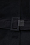 CHANEL 96A Vintage Black Cashmere Belt Long Coat 42 44 46 48 50 シャネル ヴィンテージ ブラック カシミヤ100% ベルト ロング コート 即発