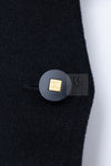 CHANEL 96A Vintage Black Cashmere Belt Long Coat 42 44 46 48 50 シャネル ヴィンテージ ブラック カシミヤ100% ベルト ロング コート 即発