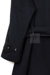 CHANEL 96A Vintage Black Cashmere Belt Long Coat 42 44 46 48 50 シャネル ヴィンテージ ブラック カシミヤ100% ベルト ロング コート 即発