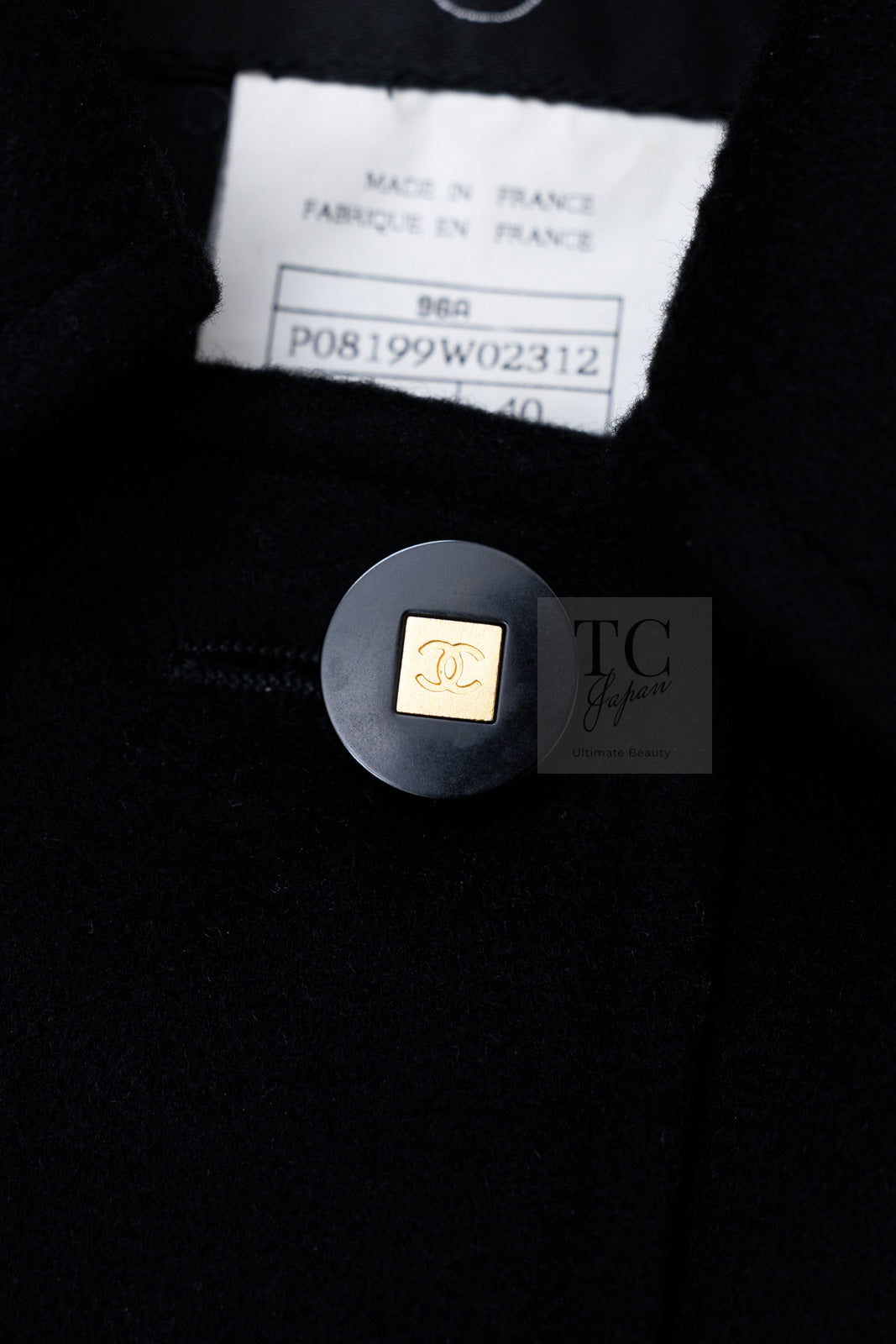 CHANEL 96A Vintage Black Cashmere Belt Long Coat 42 44 46 48 50 シャネル ヴィンテージ ブラック カシミヤ100% ベルト ロング コート 即発