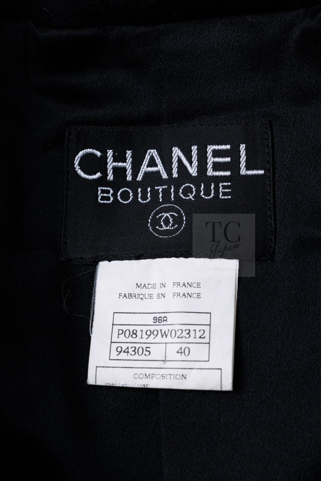 CHANEL 96A Vintage Black Cashmere Belt Long Coat 42 44 46 48 50 シャネル ヴィンテージ ブラック カシミヤ100% ベルト ロング コート 即発