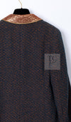 CHANEL 96A Vintage Brown Bronze Gold Gripox Button Wool Mohair Tweed Coat 38 シャネル ヴィンテージ ブラウン ブロンズ ゴールド ウール モヘア グリポワ 宝石ボタン ツイード コート 即発