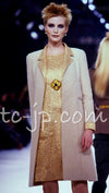CHANEL 96A Vintage Brown Bronze Gold Gripox Button Wool Mohair Tweed Coat 38 シャネル ヴィンテージ ブラウン ブロンズ ゴールド ウール モヘア グリポワ 宝石ボタン ツイード コート 即発
