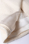 CHANEL 17A Ivory CC Big Buttons Double Wool Tweed Coat 38 シャネル アイボリー CC ロゴ ビッグ ボタン ダブル ウール ツイード コート 即発