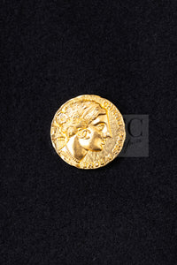 CHANEL 16PF Black Cashmere Gold Logo Button Double Long Coat 34 36 シャネル ブラック カシミア ゴールド ロゴ ボタン ダブル ピー ロング コート 即発