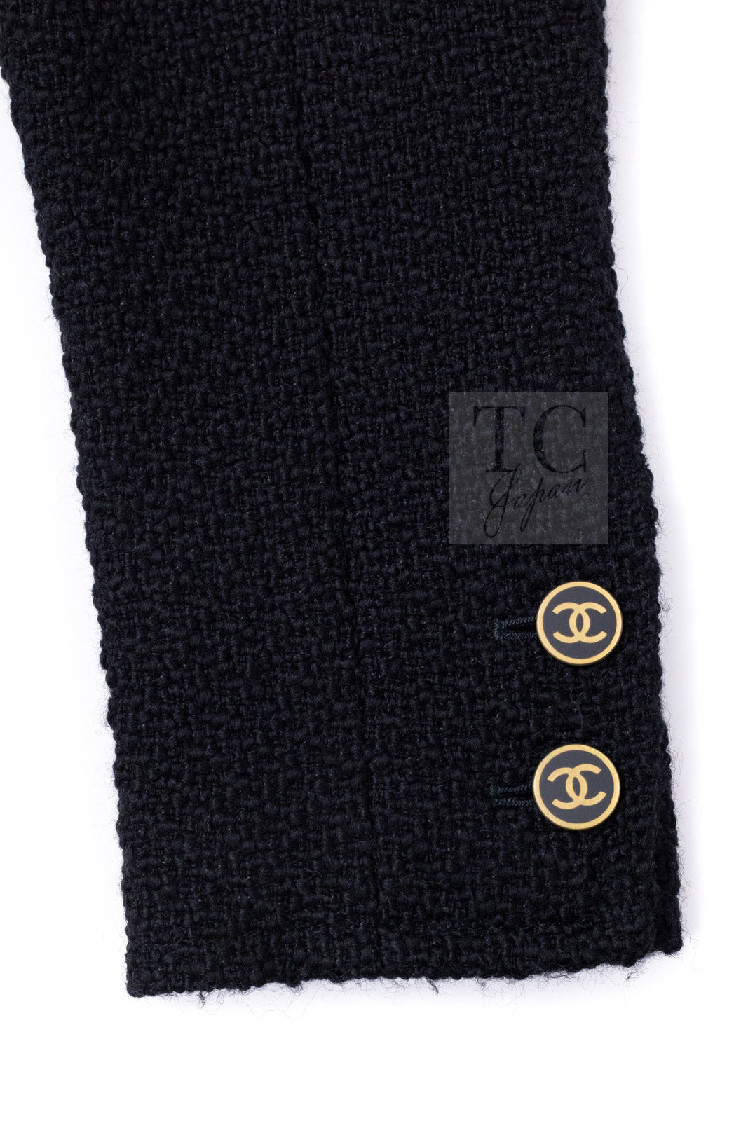 CHANEL 01A Black Double Wool Jacket Coat 38 40 42 シャネル ブラック ウール ダブル ジャケット コート 即発 - TC JAPAN