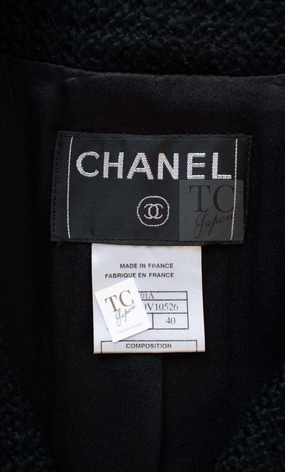 CHANEL 01A Black Double Wool Jacket Coat 38 40 42 シャネル ブラック ウール ダブル ジャケット コート 即発 - TC JAPAN