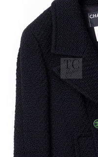 CHANEL 01A Black Double Wool Jacket Coat 38 40 42 シャネル ブラック ウール ダブル ジャケット コート 即発 - TC JAPAN