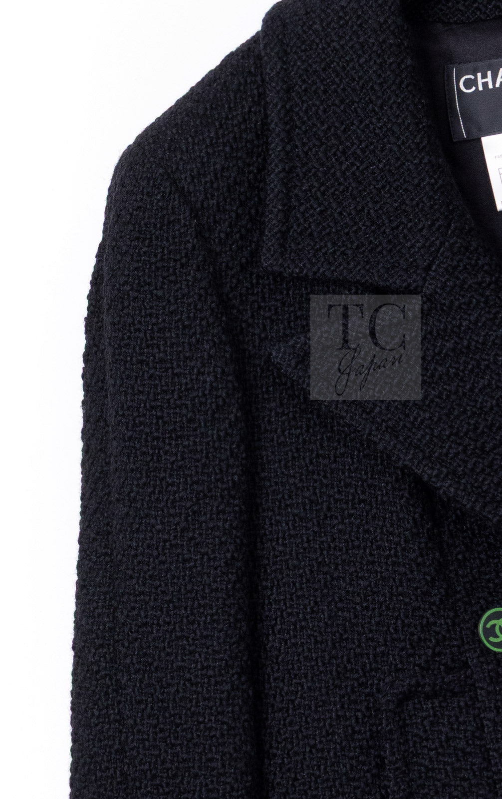 CHANEL 01A Black Double Wool Jacket Coat 38 40 42 シャネル ブラック ウール ダブル ジャケット コート 即発 - TC JAPAN