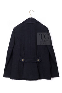 CHANEL 01A Black Double Wool Jacket Coat 38 40 42 シャネル ブラック ウール ダブル ジャケット コート 即発 - TC JAPAN