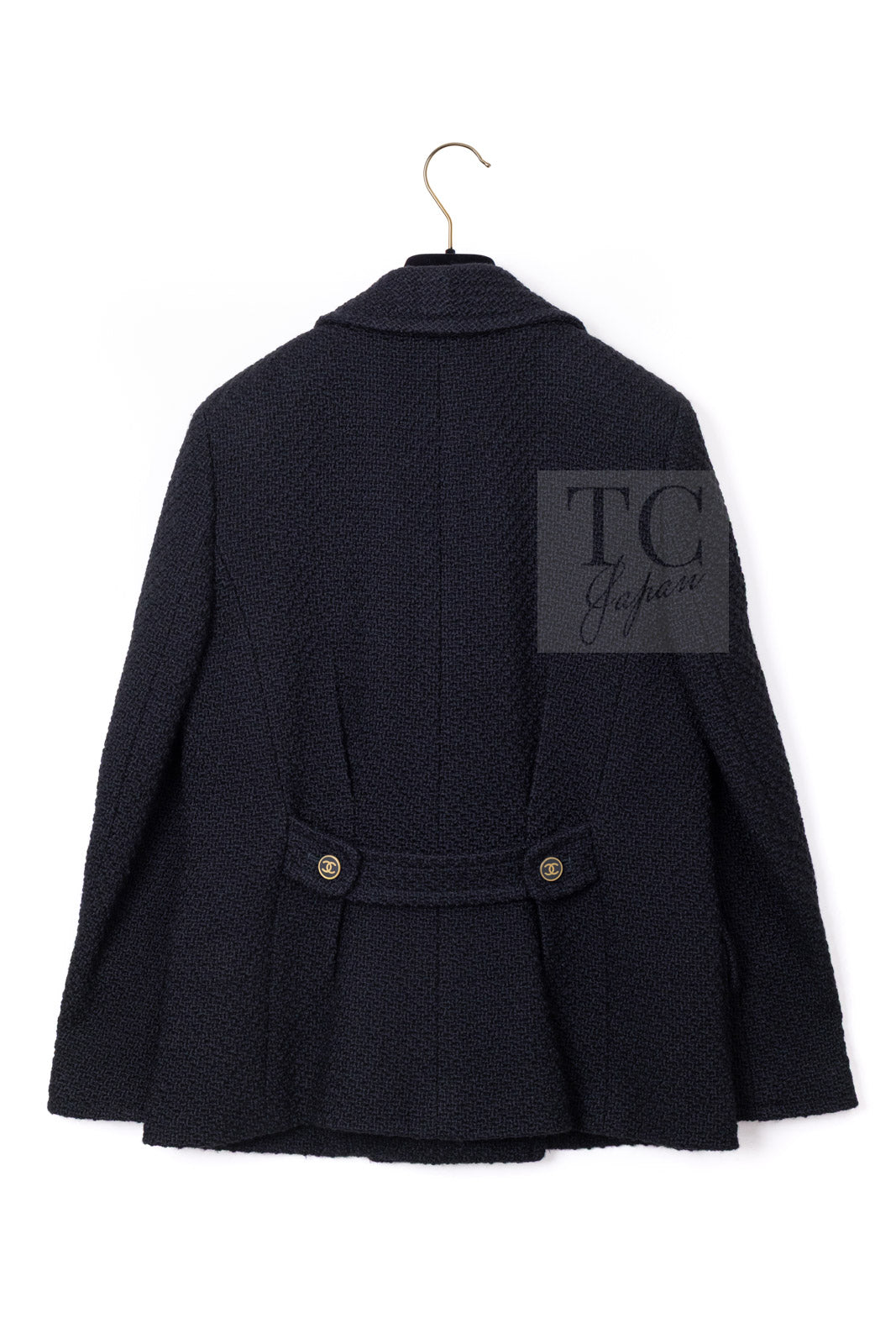 CHANEL 01A Black Double Wool Jacket Coat 38 40 42 シャネル ブラック ウール ダブル ジャケット コート 即発 - TC JAPAN