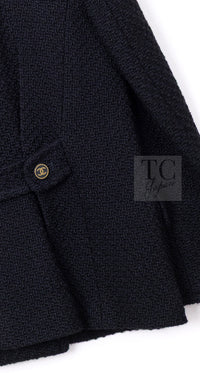 CHANEL 01A Black Double Wool Jacket Coat 38 40 42 シャネル ブラック ウール ダブル ジャケット コート 即発 - TC JAPAN