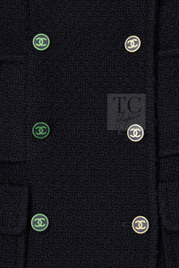 CHANEL 01A Black Double Wool Jacket Coat 38 40 42 シャネル ブラック ウール ダブル ジャケット コート 即発 - TC JAPAN