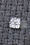 CHANEL 11A Gray Wool Double Tweed Coat Jacket HOMME 50 シャネル グレー ウール ダブル ツイード コート ジャケット メンズ 即発