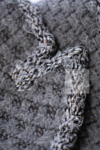 CHANEL 11A Gray Wool Double Tweed Coat Jacket HOMME 50 シャネル グレー ウール ダブル ツイード コート ジャケット メンズ 即発