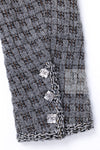 CHANEL 11A Gray Wool Double Tweed Coat Jacket HOMME 50 シャネル グレー ウール ダブル ツイード コート ジャケット メンズ 即発