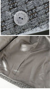 CHANEL 11A Gray Wool Double Tweed Coat Jacket HOMME 50 シャネル グレー ウール ダブル ツイード コート ジャケット メンズ 即発