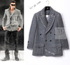 CHANEL 11A Gray Wool Double Tweed Coat Jacket HOMME 50 シャネル グレー ウール ダブル ツイード コート ジャケット メンズ 即発