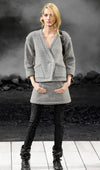 CHANEL 11A Gray Wool Double Tweed Coat Jacket HOMME 50 シャネル グレー ウール ダブル ツイード コート ジャケット メンズ 即発