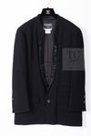CHANEL 05A Black CC Logo Buttons Wool Tweed Jacket HOMME 50 シャネル ブラック ココボタン ウール ツイード ジャケット メンズ 即発