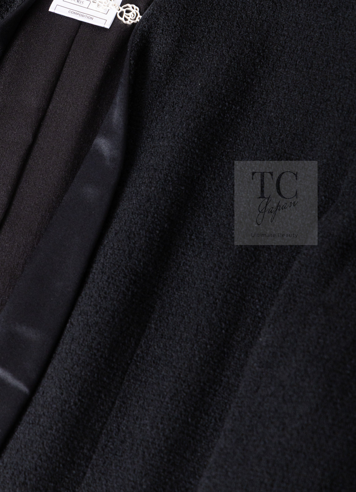 CHANEL 05A Black CC Logo Buttons Wool Tweed Jacket HOMME 50 シャネル ブラック ココボタン ウール ツイード ジャケット メンズ 即発