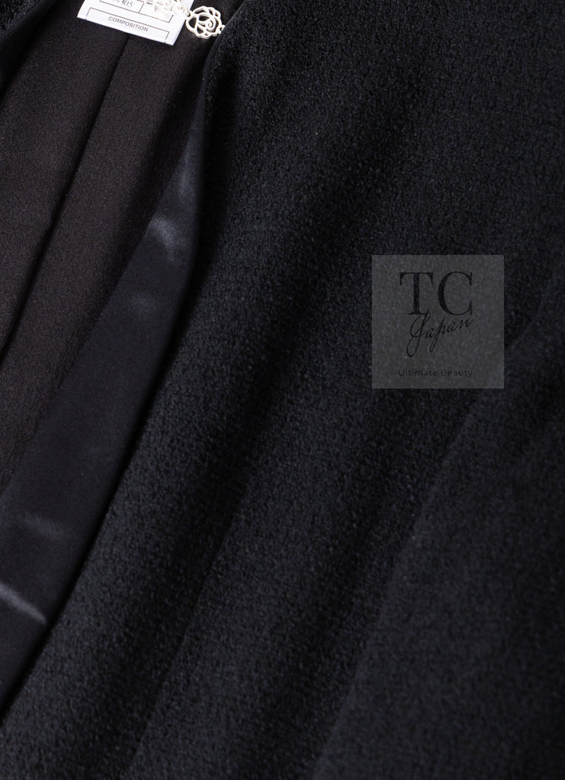 CHANEL 05A Black CC Logo Buttons Wool Tweed Jacket HOMME 50 シャネル ブラック ココボタン ウール ツイード ジャケット メンズ 即発