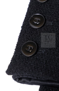 CHANEL 05A Black CC Logo Buttons Wool Tweed Jacket HOMME 50 シャネル ブラック ココボタン ウール ツイード ジャケット メンズ 即発