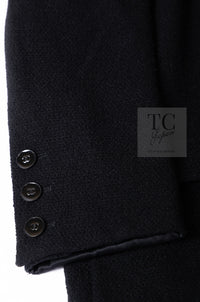 CHANEL 05A Black CC Logo Buttons Wool Tweed Jacket HOMME 50 シャネル ブラック ココボタン ウール ツイード ジャケット メンズ 即発