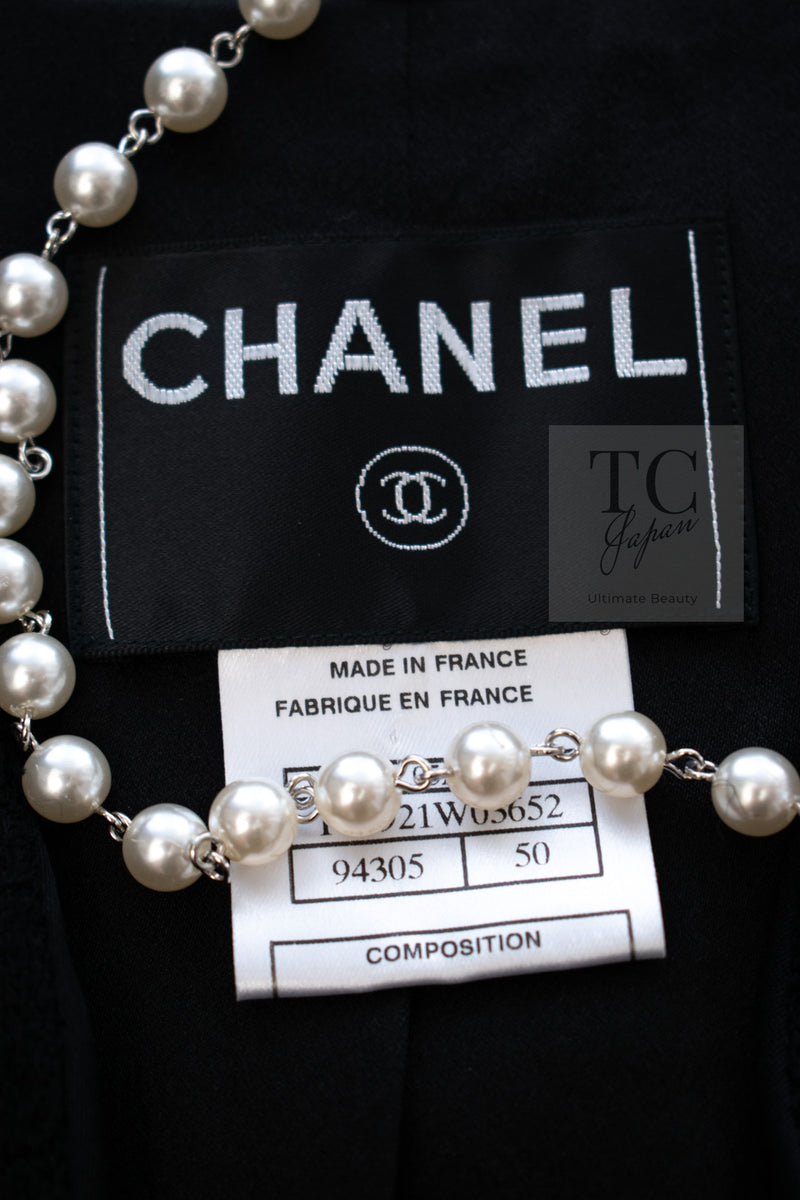 CHANEL 05A Black CC Logo Buttons Wool Tweed Jacket HOMME 50 シャネル ブラック ココボタン ウール ツイード ジャケット メンズ 即発