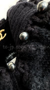 CHANEL 06A Black Cashmere Mohair Cape Cardigan 38 40 シャネル ブラック カシミアブレンド モヘア ポンチョ ケープ カーディガン 即発