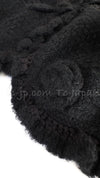 CHANEL 06A Black Cashmere Mohair Cape Cardigan 38 40 シャネル ブラック カシミアブレンド モヘア ポンチョ ケープ カーディガン 即発