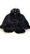 CHANEL 06A Black Cashmere Mohair Cape Cardigan 38 40 シャネル ブラック カシミアブレンド モヘア ポンチョ ケープ カーディガン 即発