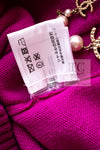 CHANEL 21PS Pink Fuchsia Cashmere Knit Cardigan 36 38 シャネル ピンク フューシャ カシミア カーディガン 即発