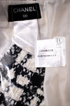CHANEL 05S White Black Tweed Skirt 36 38 シャネル ホワイト ブラック ツイード スカート 即発
