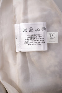 CHANEL 05S White Black Tweed Skirt 36 38 シャネル ホワイト ブラック ツイード スカート 即発