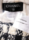 CHANEL 05S White Black Tweed Skirt 36 38 シャネル ホワイト ブラック ツイード スカート 即発