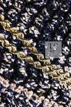 CHANEL 11S Navy Blue Beige CC Logo Chain Knit Cardigan 42 シャネル ネイビー ベージュ CCロゴ チェーン ニット カーディガン 即発